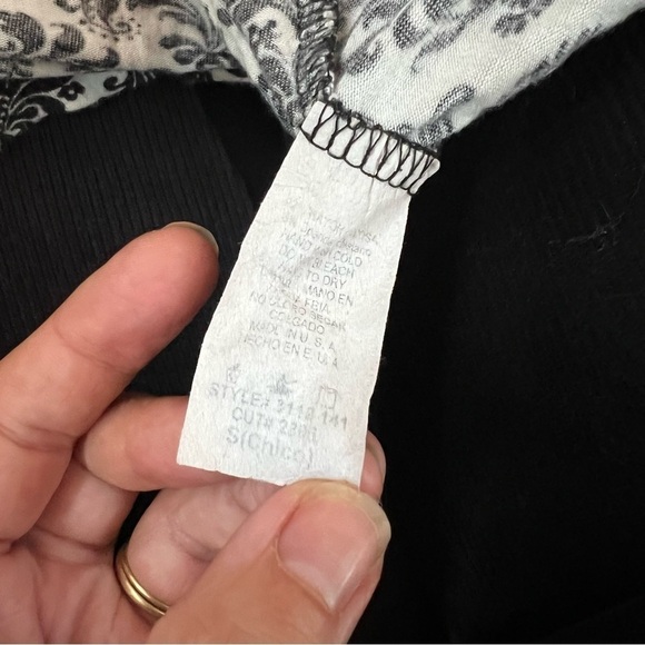 VINTAGE y2k Miuse damask pattern mini dress black and white babydoll size small - Picture 7 of 9